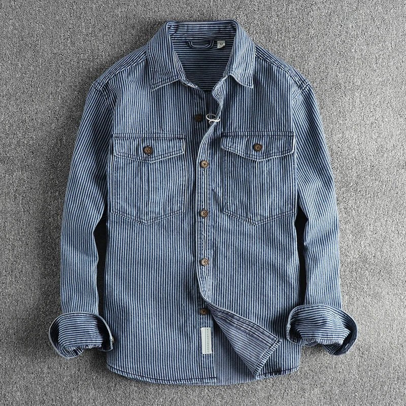 KOEN | Denim Overhemd voor Tijdloze Stijl en Casual Zelfvertrouwen