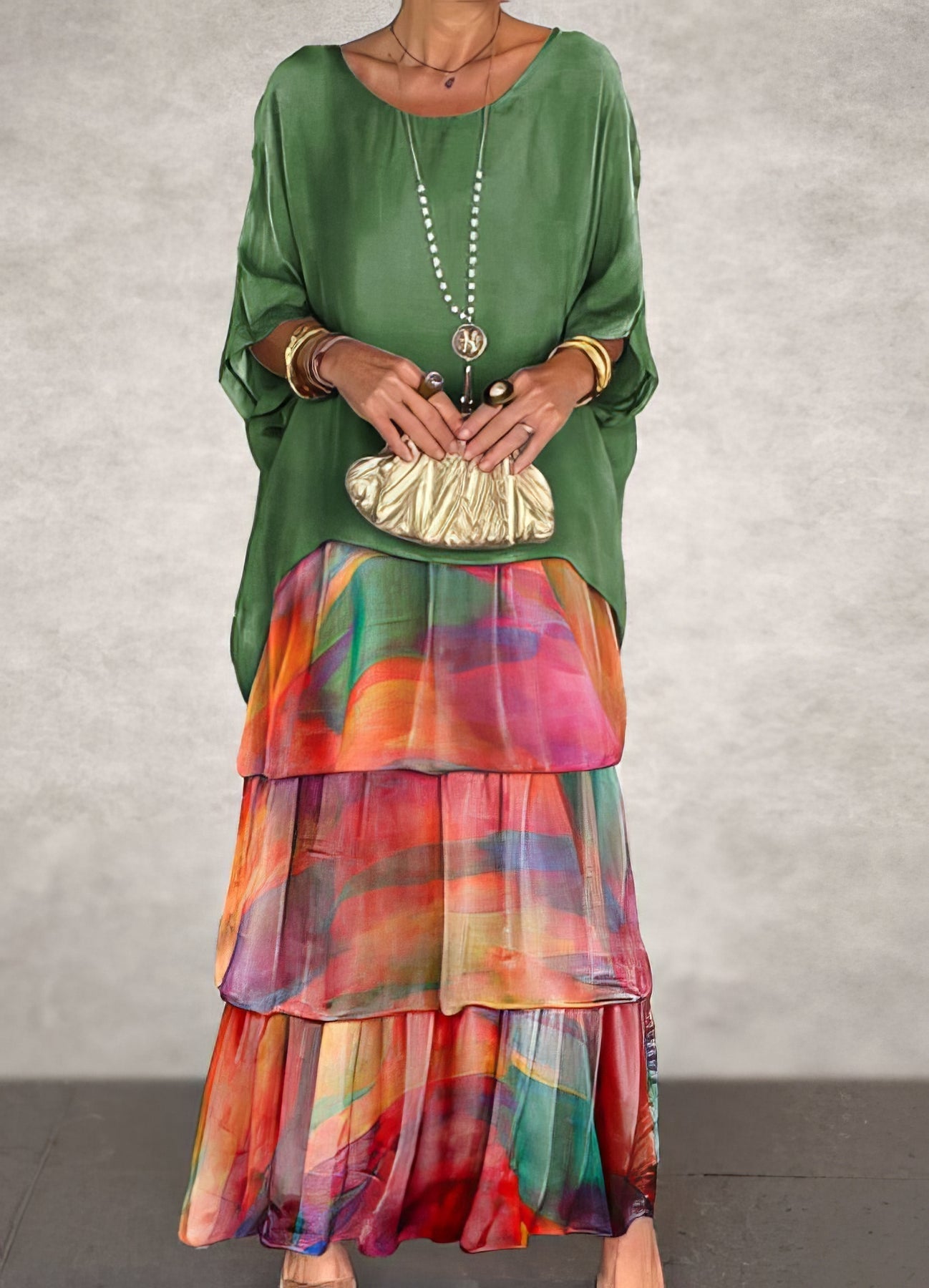 Caroline | Elegante Maxi Jurk Comfortabel voor Alle Gelegenheden