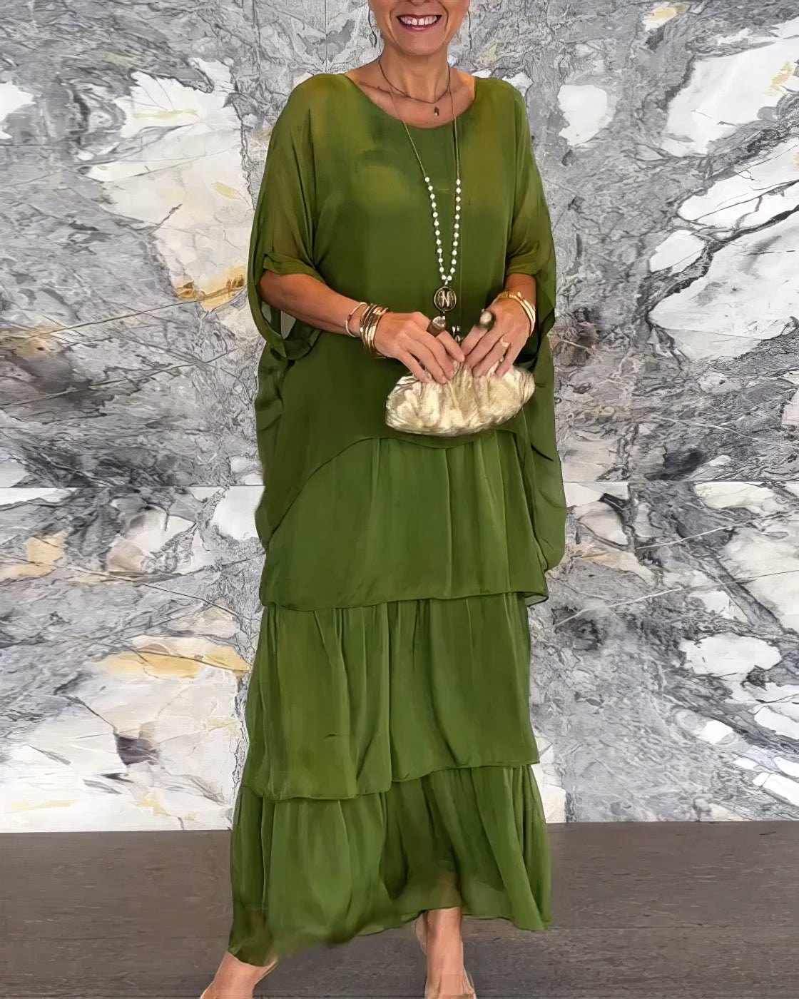 Caroline | Elegante Maxi Jurk Comfortabel voor Alle Gelegenheden