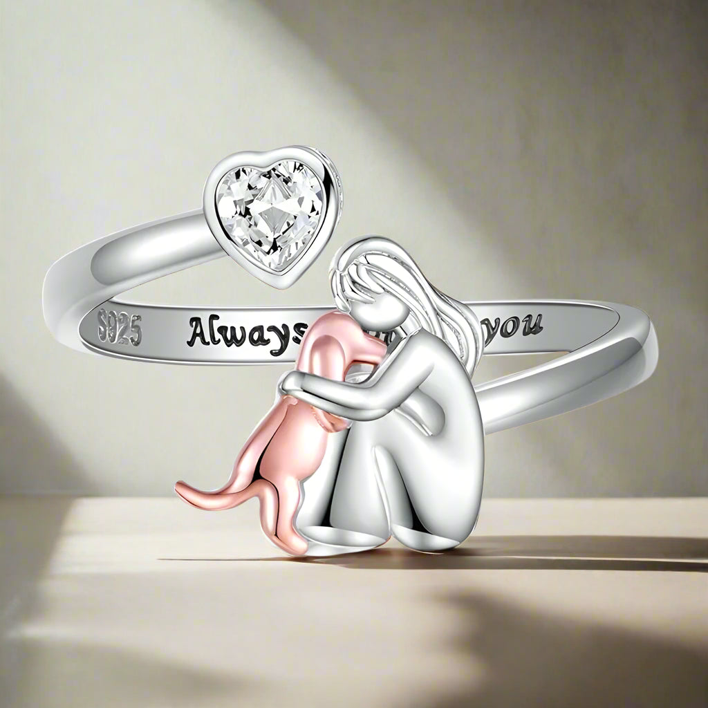 LadiVania™ | Ring met hondenicoon (Roze)